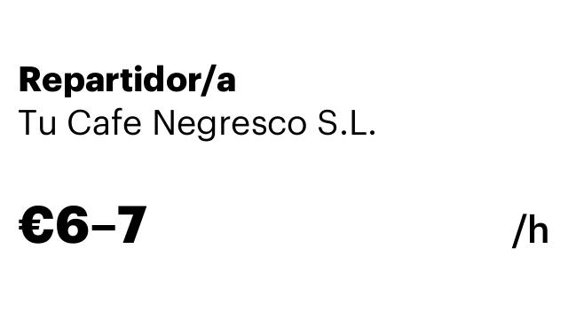 Repartidor/a