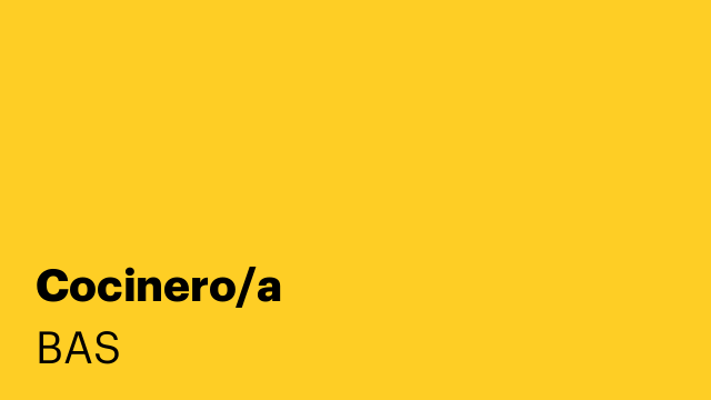 Cocinero/a