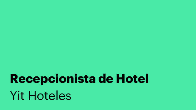 Recepcionista de Hotel