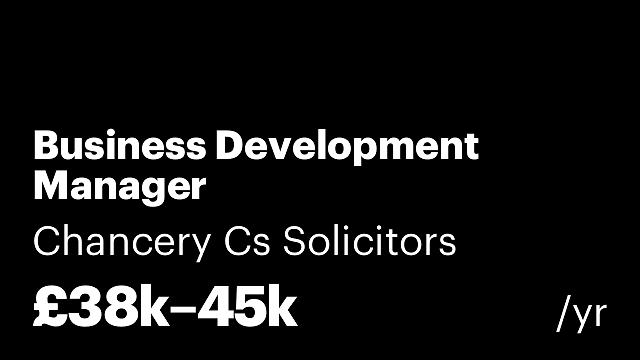 Business Development Manager