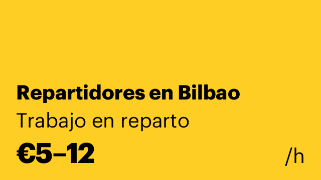 Repartidores en Bilbao