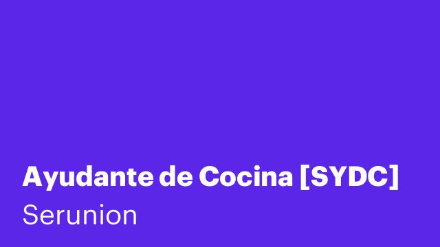 Ayudante de Cocina [SYDC]