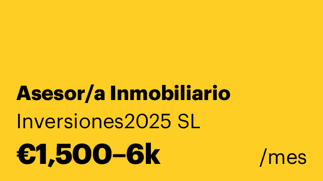 Asesor/a Inmobiliario