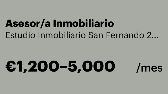 Asesor/a Inmobiliario