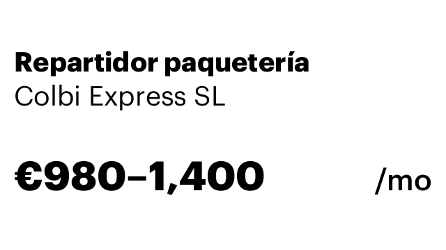 Repartidor paquetería