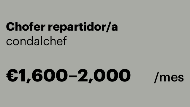Chofer repartidor/a