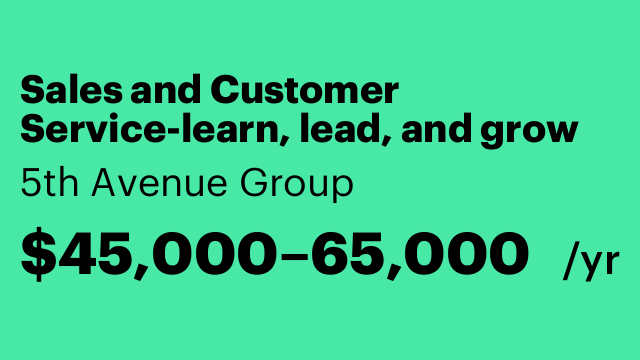Sales and Customer Service-learn, lead, and grow