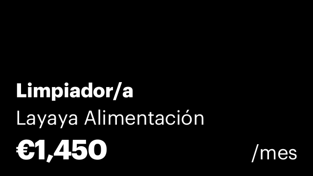 Limpiador/a