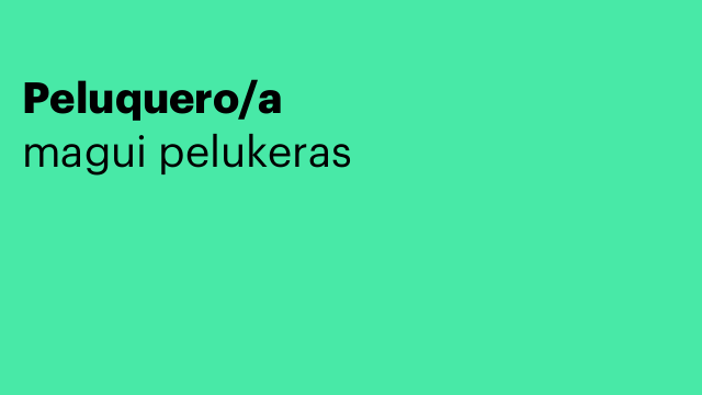 Peluquero/a