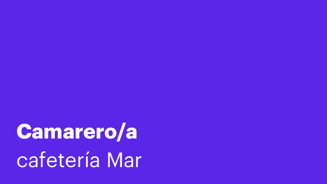 Camarero/a