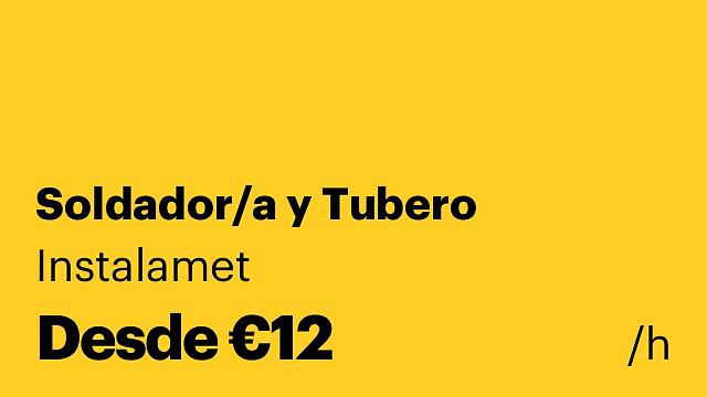 Soldador/a y Tubero