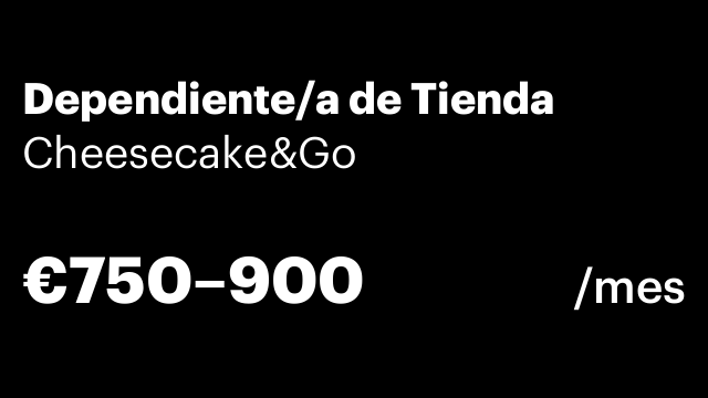 Dependiente/a de Tienda