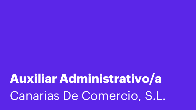 Auxiliar Administrativo/a