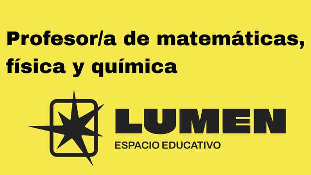 Profesor/a de Matemáticas, Física y Química