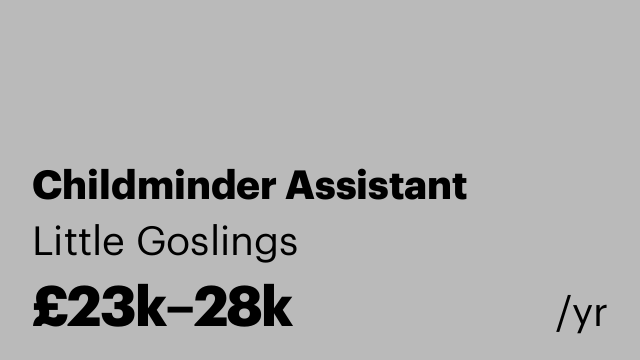 Childminder Assistant