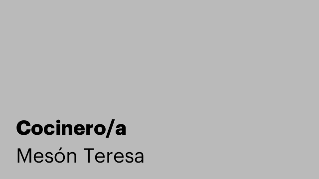 Cocinero/a