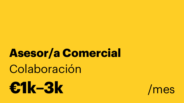 Asesor/a Comercial