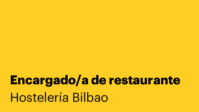Encargado/a de restaurante