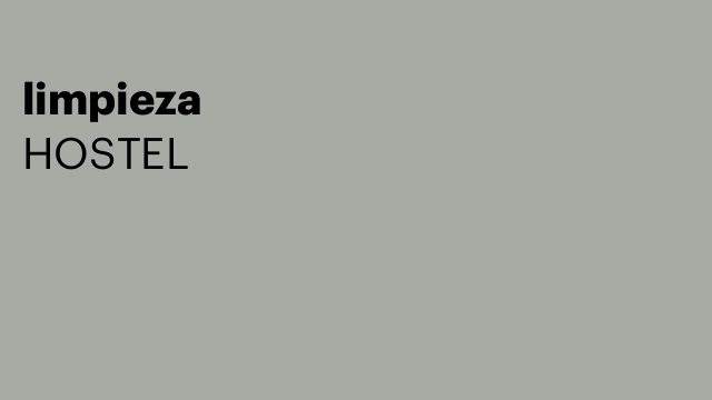 limpieza