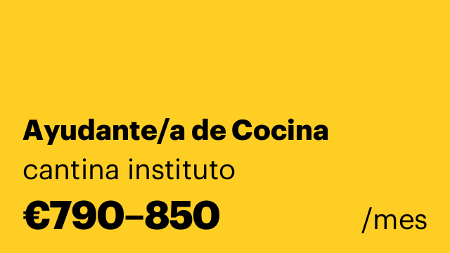 Ayudante/a de Cocina