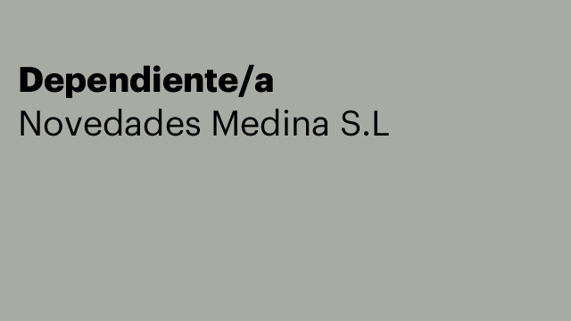 Dependiente/a