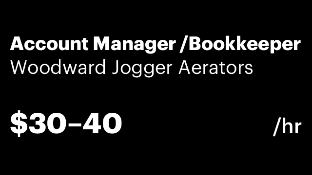 Account Manager /Bookkeeper