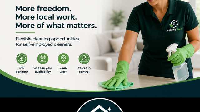 Self-employed Domestic Cleaner – £18/hour – Choose Your Jobs