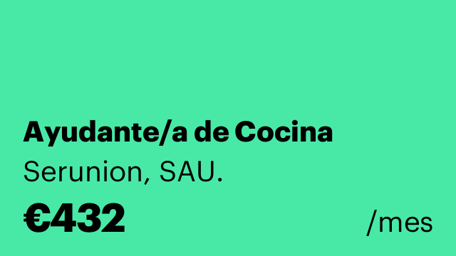 Ayudante/a de Cocina