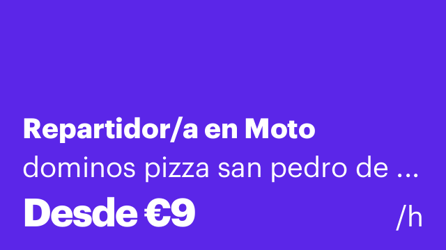 Repartidor/a en Moto