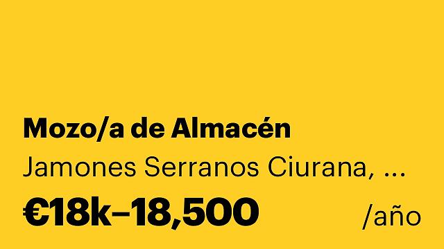 Mozo/a de Almacén
