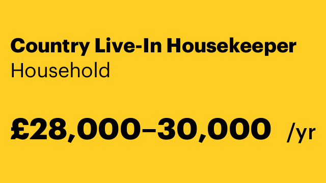 Country Live-In Housekeeper