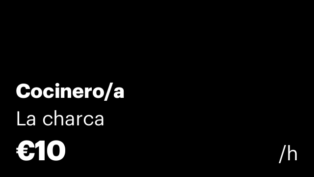 Cocinero/a