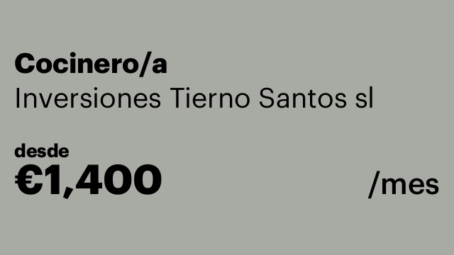 Cocinero/a