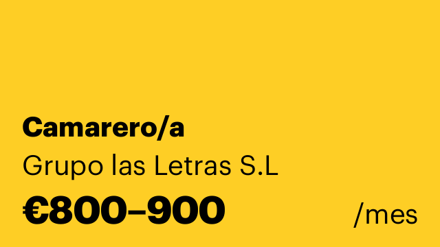 Camarero/a