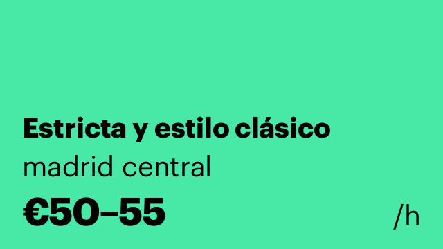 Estricta y estilo clásico