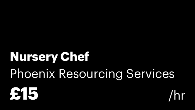 Nursery Chef