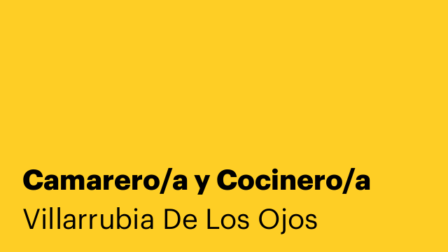 Camarero/a y Cocinero/a