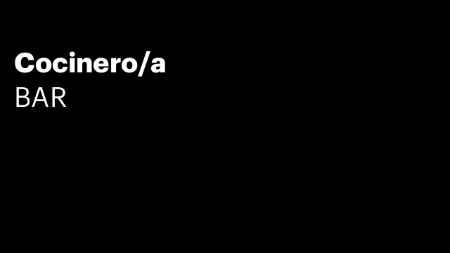 Cocinero/a