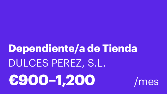 Dependiente/a de Tienda