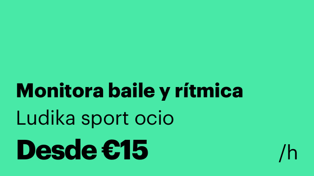Monitora baile y rítmica