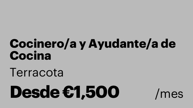 Cocinero/a y Ayudante/a de Cocina