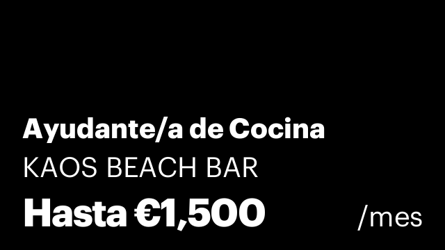 Ayudante/a de Cocina