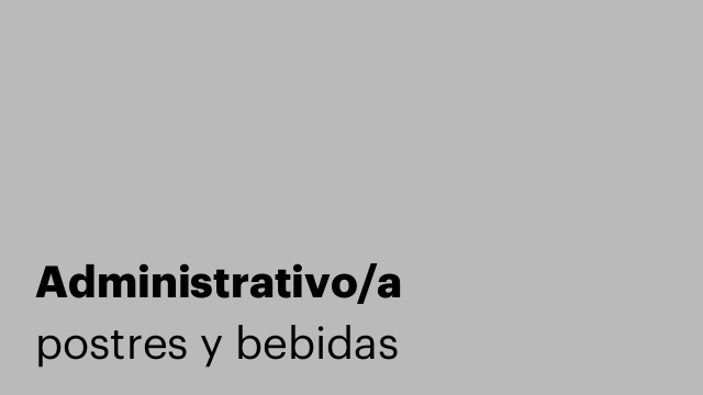 Administrativo/a
