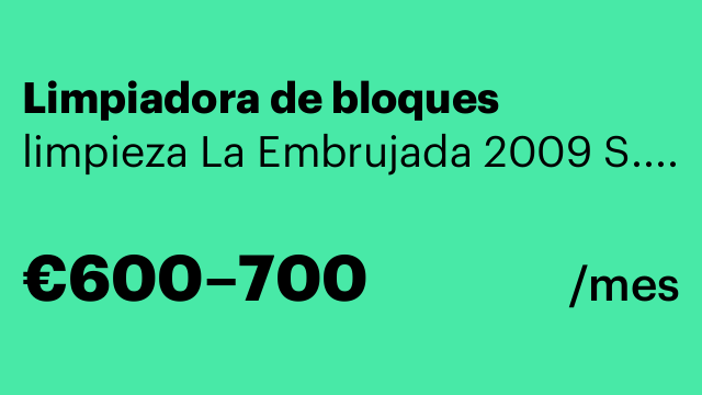 Limpiadora de bloques