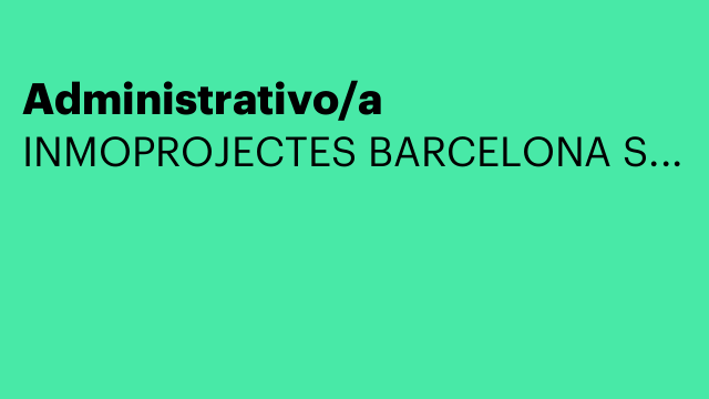 Administrativo/a