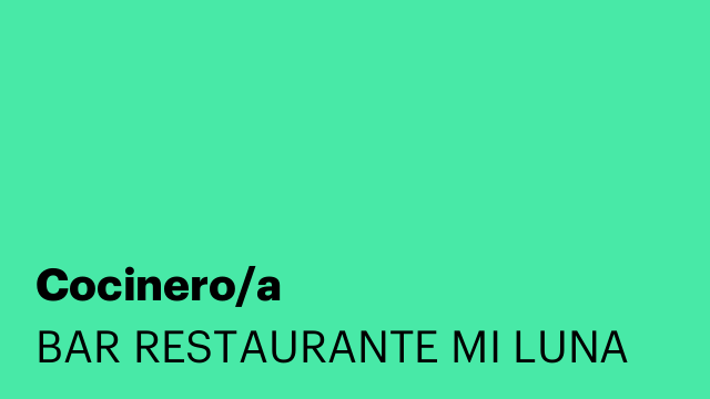 Cocinero/a