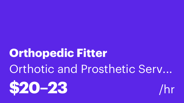 Orthopedic Fitter