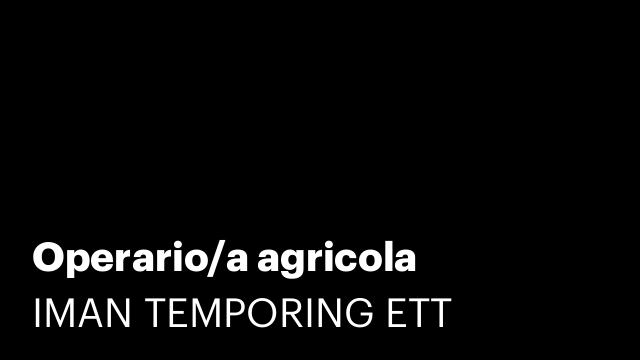 Operario/a agricola