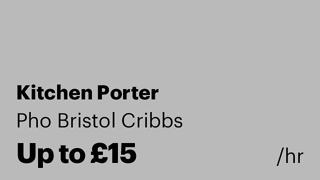 Kitchen Porter