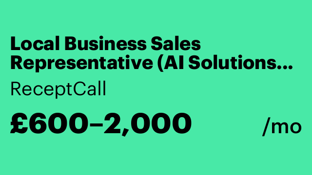Local Business Sales Representative (AI Solutions for B2B)
